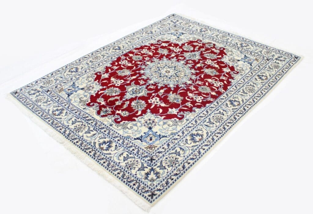 original-perserteppich-nain-kashmari-192x147-cm-handgeknupft-1 Perserteppich Nain 192x147 cm Wolle handgeknüpft