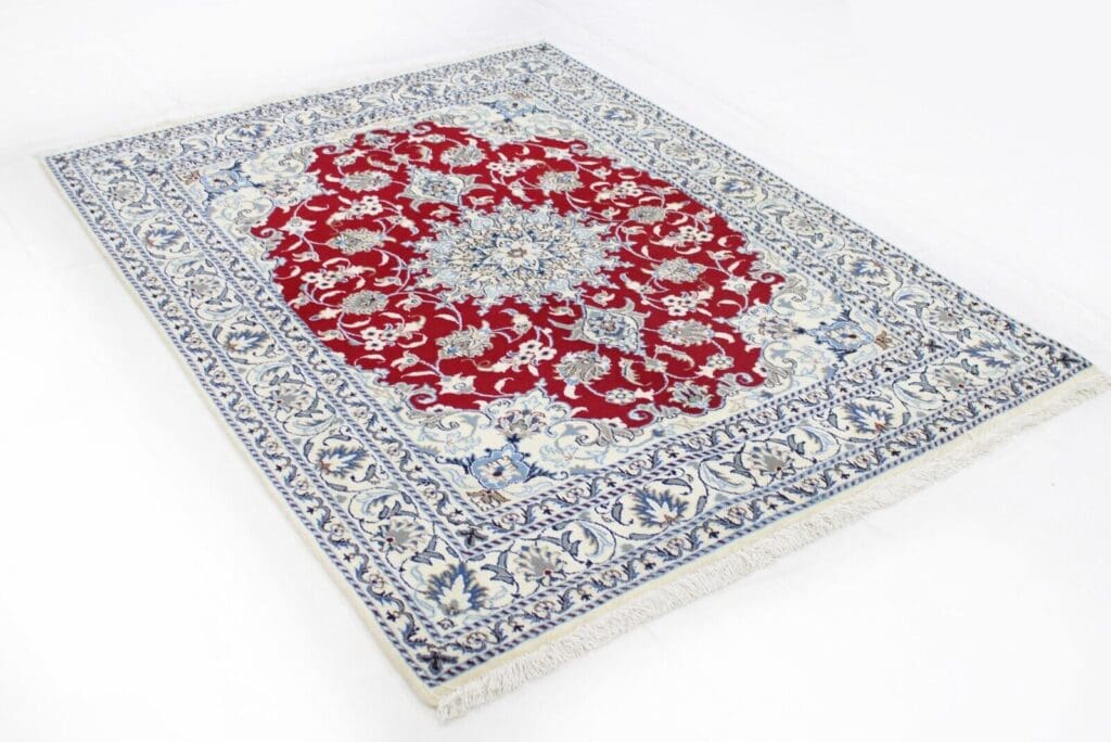 original-perserteppich-nain-kashmari-192x147-cm-handgeknupft-2 Perserteppich Nain 192x147 cm Wolle handgeknüpft