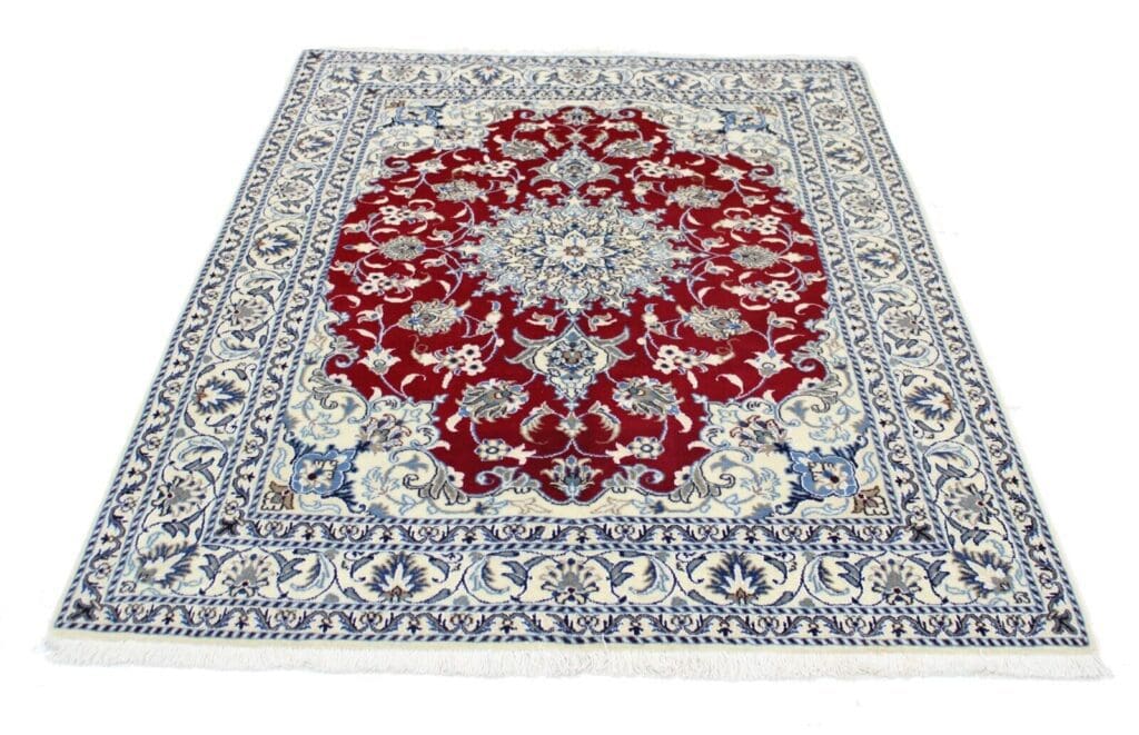 original-perserteppich-nain-kashmari-192x147-cm-handgeknupft-3 Perserteppich Nain 192x147 cm Wolle handgeknüpft