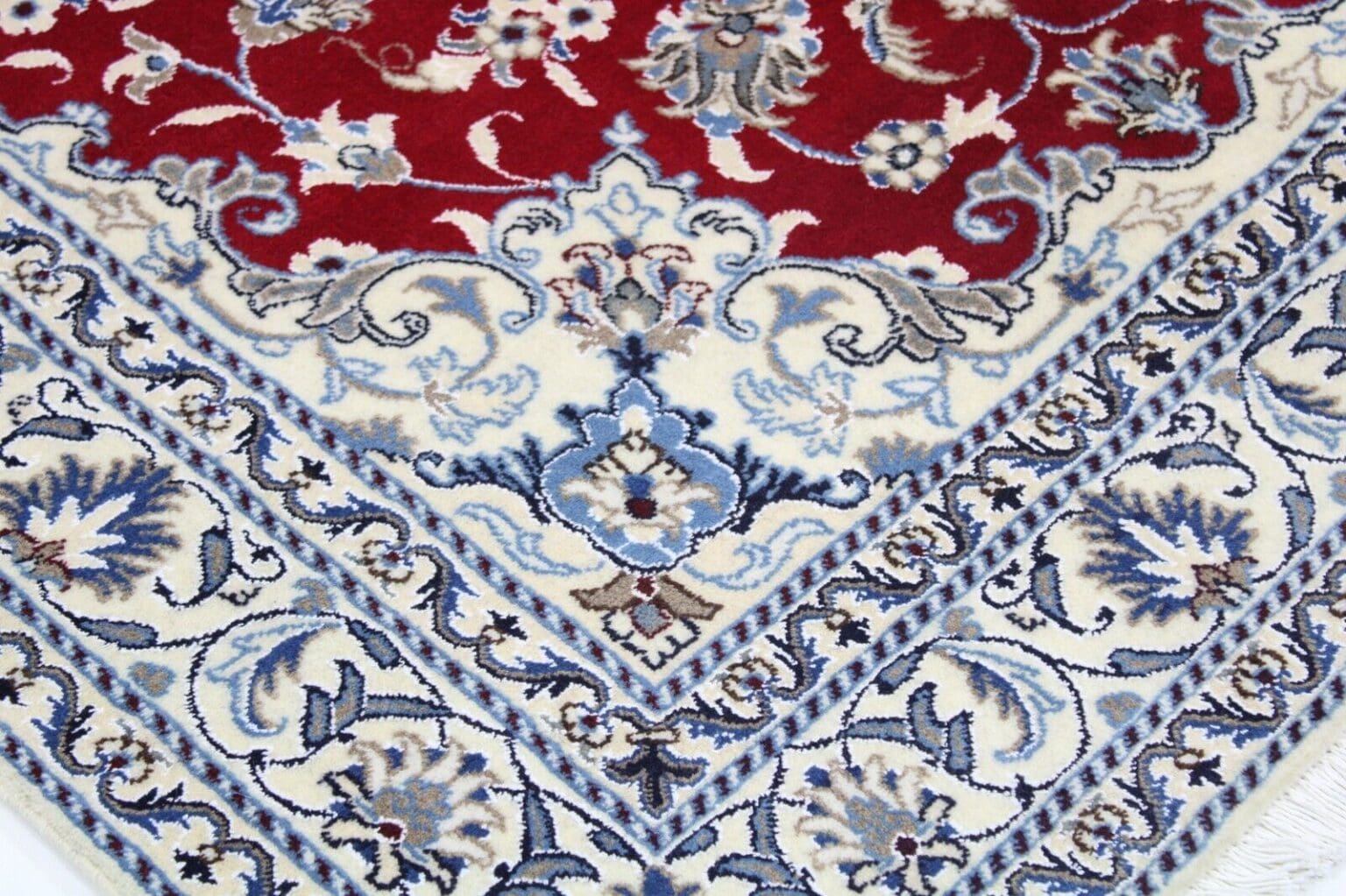 original-perserteppich-nain-kashmari-192x147-cm-handgeknupft-5 Perserteppich Nain 192x147 cm Wolle handgeknüpft