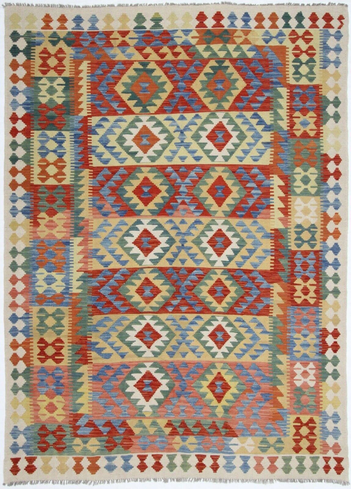 Orientteppich Afghanistan 249 x 182 cm Wolle handgewebt
