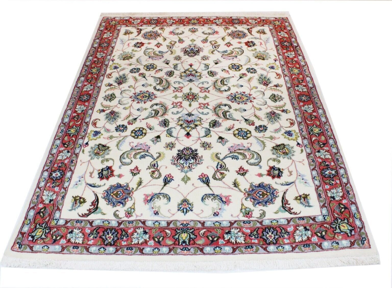 Perserteppich Tabriz 203 x 142 cm Wolle handgeknüpft