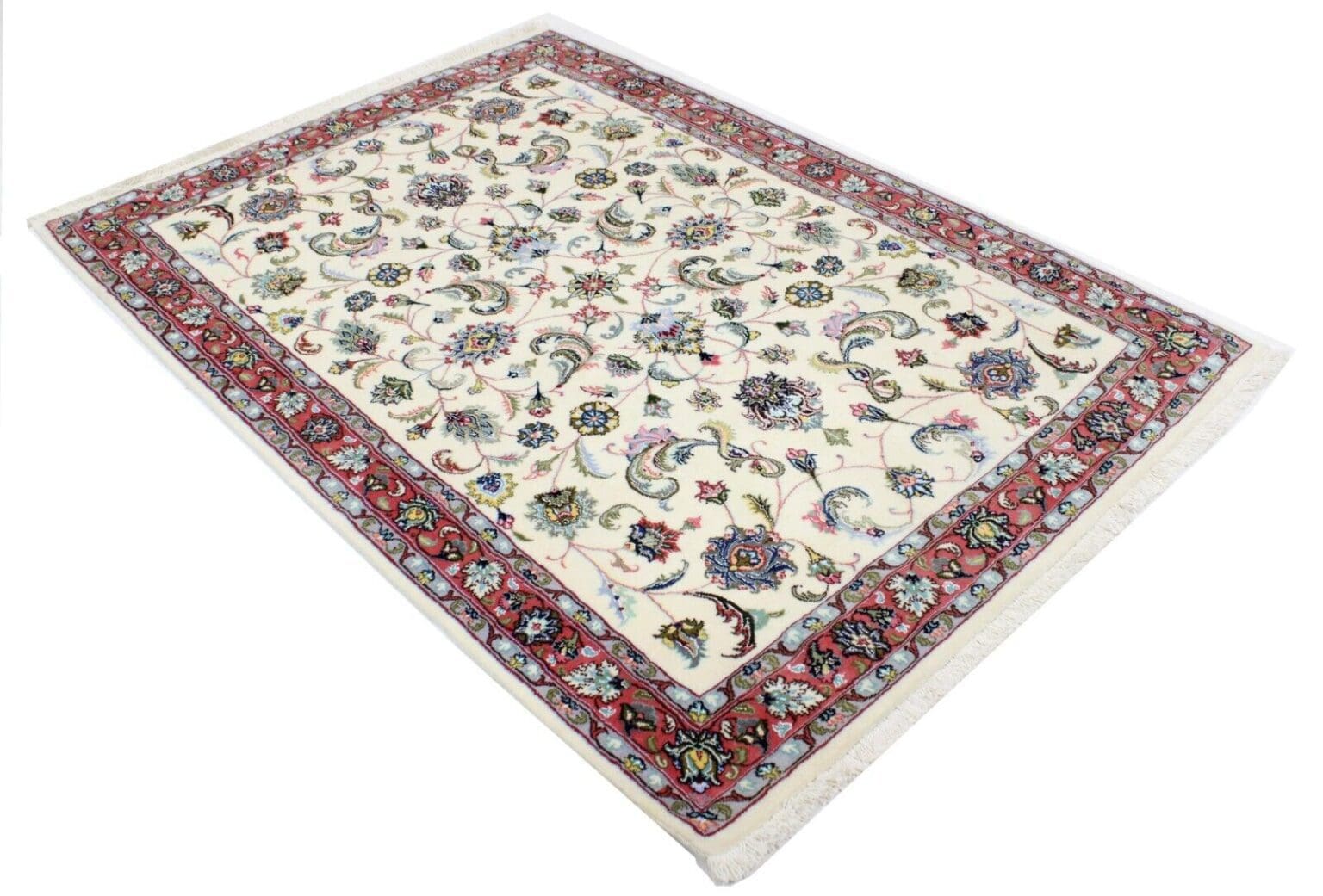 Perserteppich Tabriz 203 x 142 cm Wolle handgeknüpft
