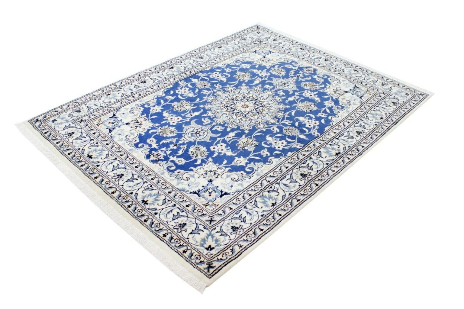 Perserteppich Nain 195 x 148 cm Wolle handgeknüpft