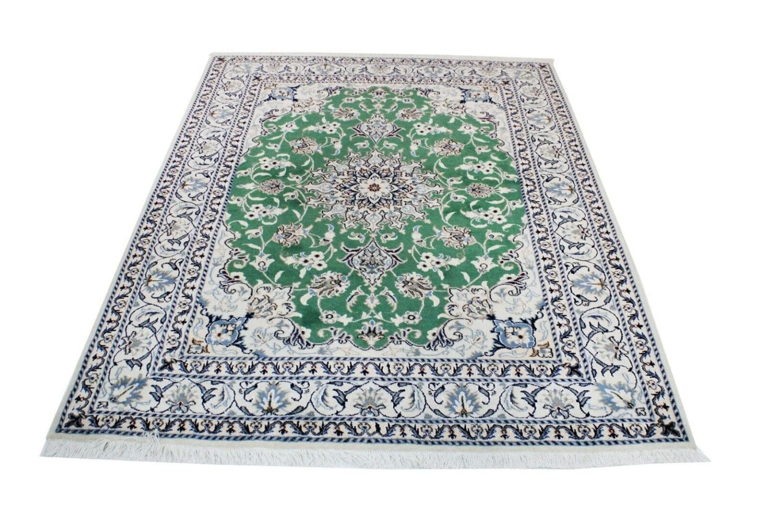 Perserteppich Nain 203x151 cm Wolle handgeknüpft