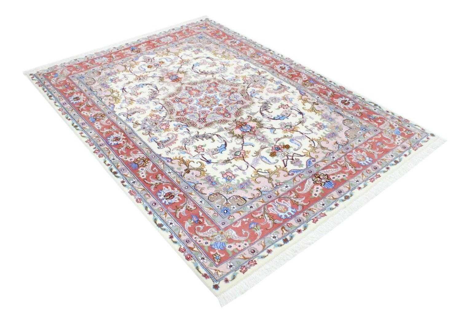 Perserteppich Tabriz 205 x 145 cm Wolle handgeknüpft