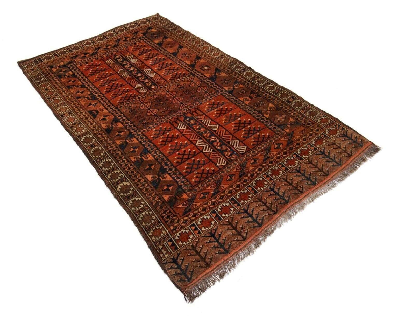 Orientteppich Afghanistan 204 x 155 cm Wolle handgeknüpft