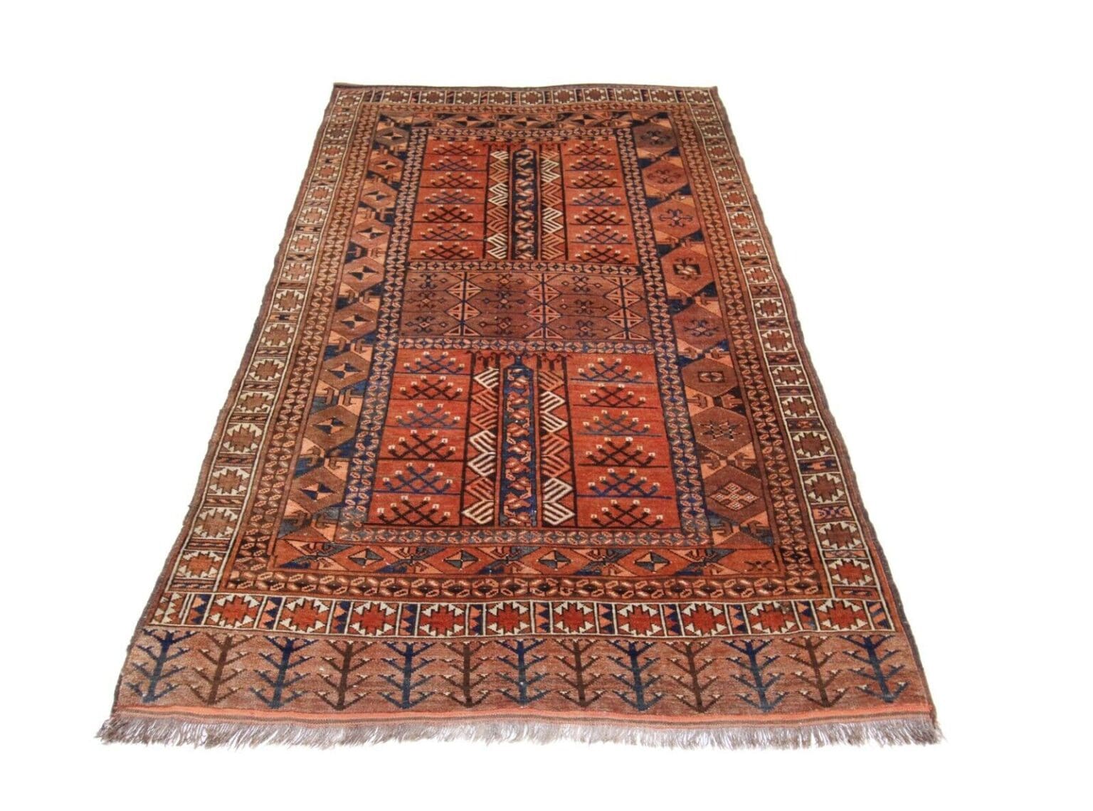 Orientteppich Afghanistan 204 x 155 cm Wolle handgeknüpft