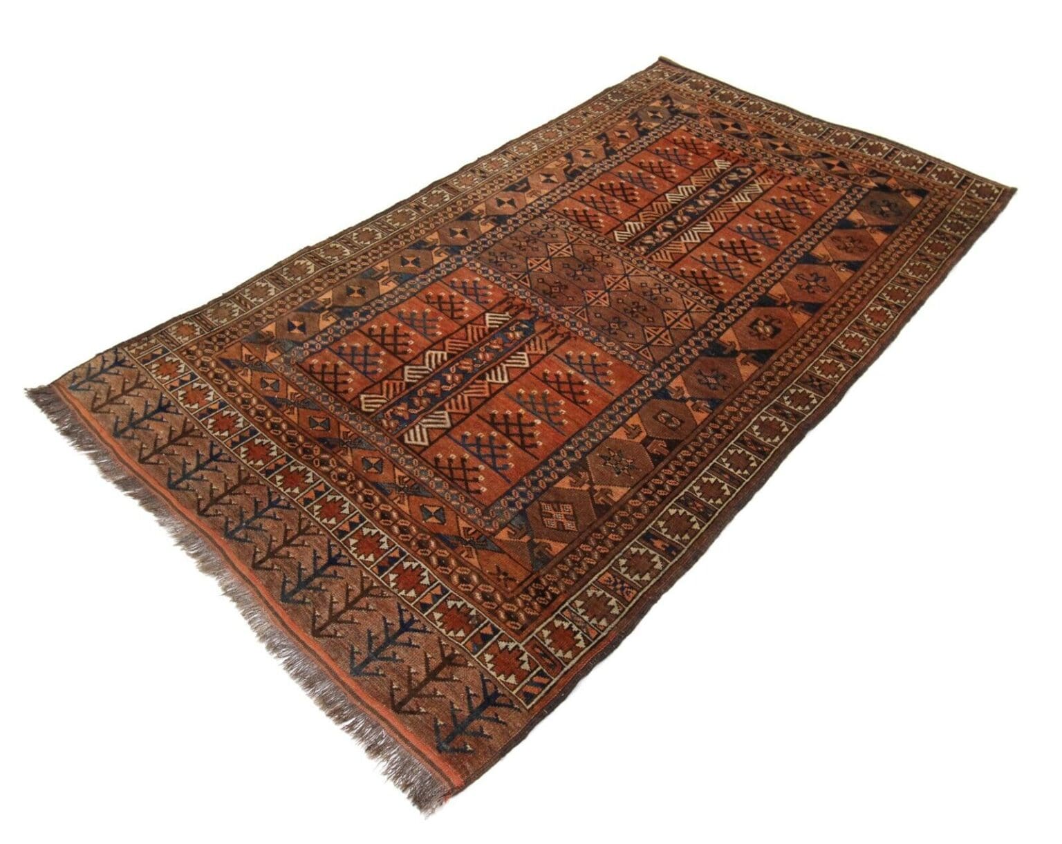 Orientteppich Afghanistan 204 x 155 cm Wolle handgeknüpft