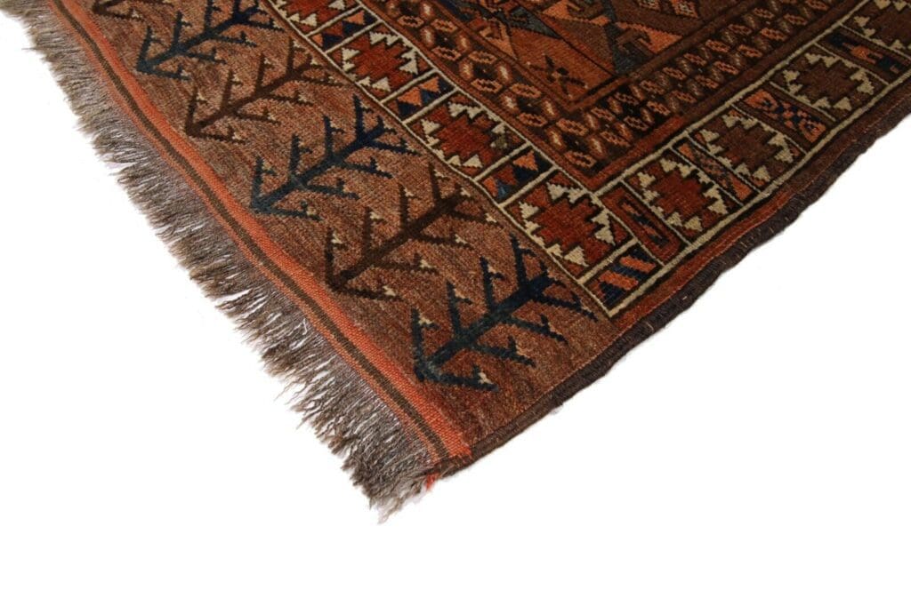 Orientteppich Afghanistan 204 x 155 cm Wolle handgeknüpft