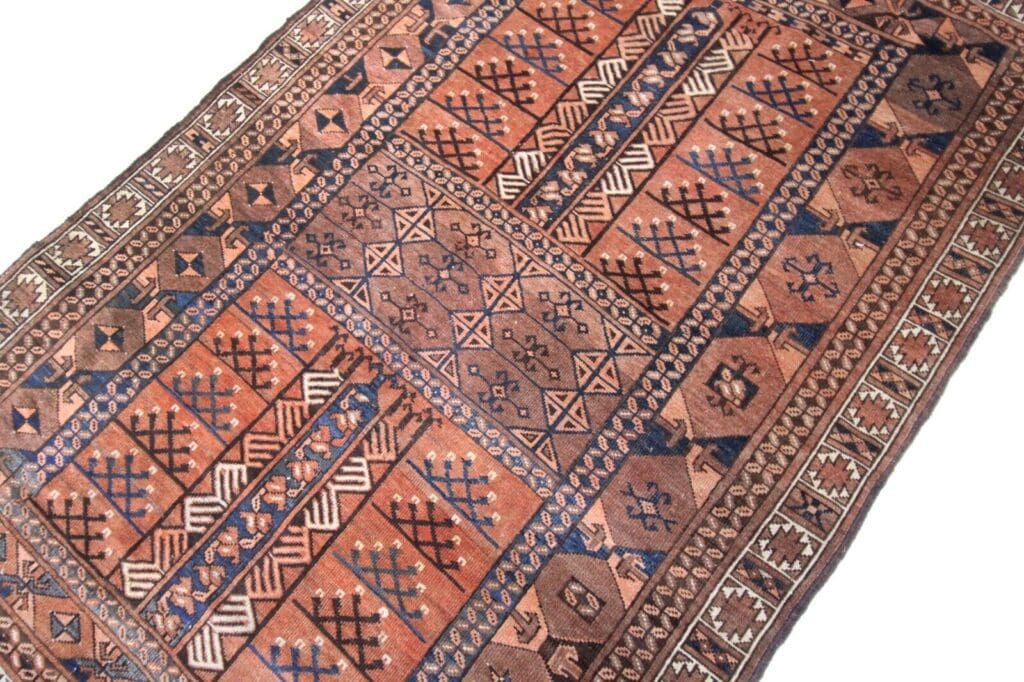 Orientteppich Afghanistan 204 x 155 cm Wolle handgeknüpft