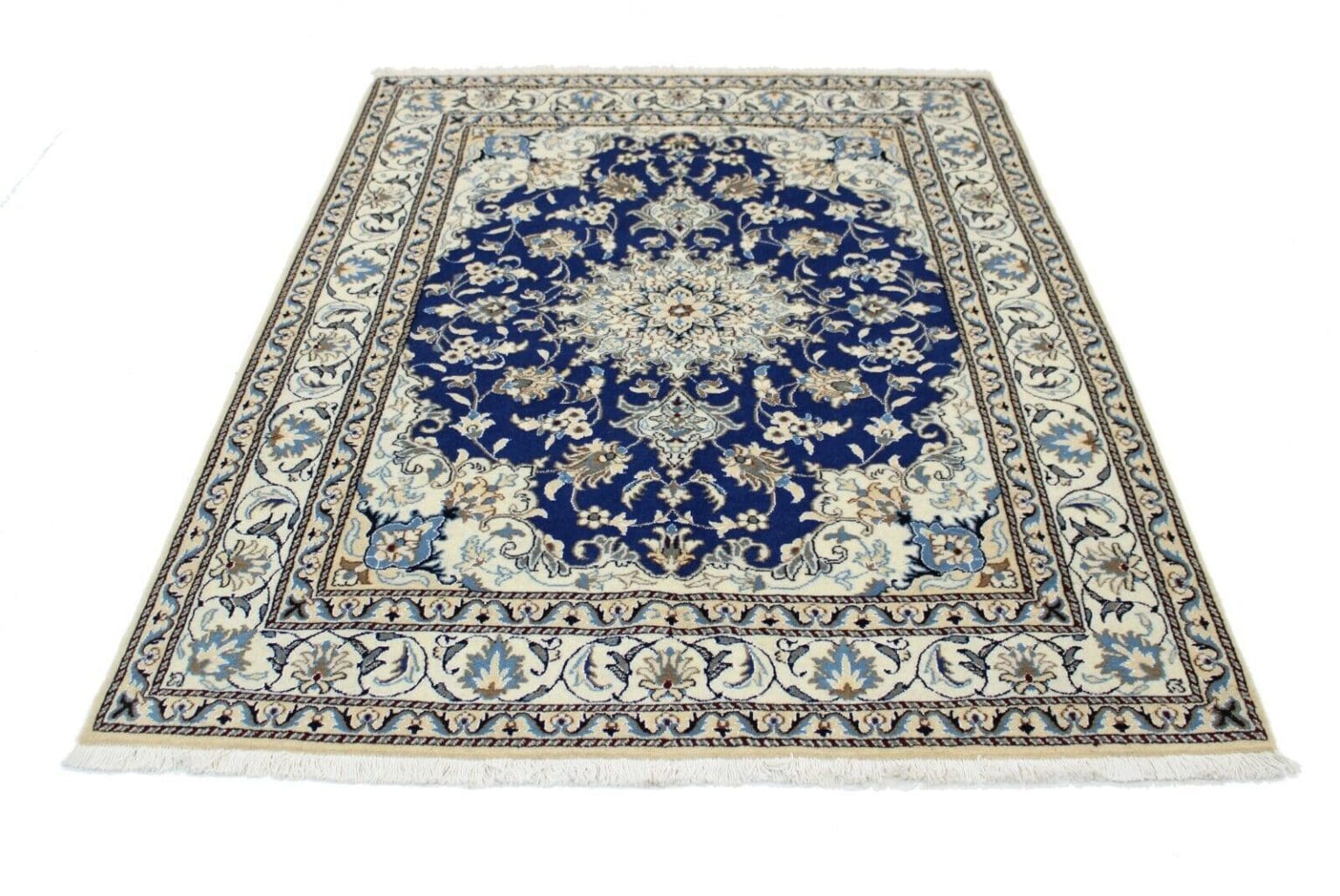 Perserteppich Nain 202x150 cm Wolle handgeknüpft