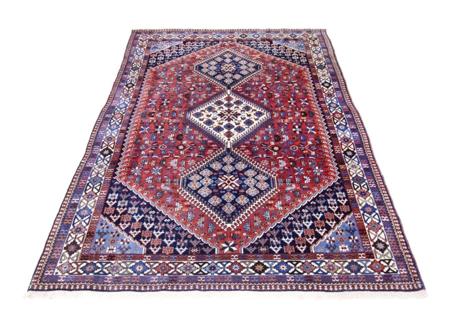 handgeknupfter-yalammeh-orientteppich-200x150-cm-perserteppich-2 Perserteppich Yalammeh 200 x 150 cm Wolle handgeknüpft