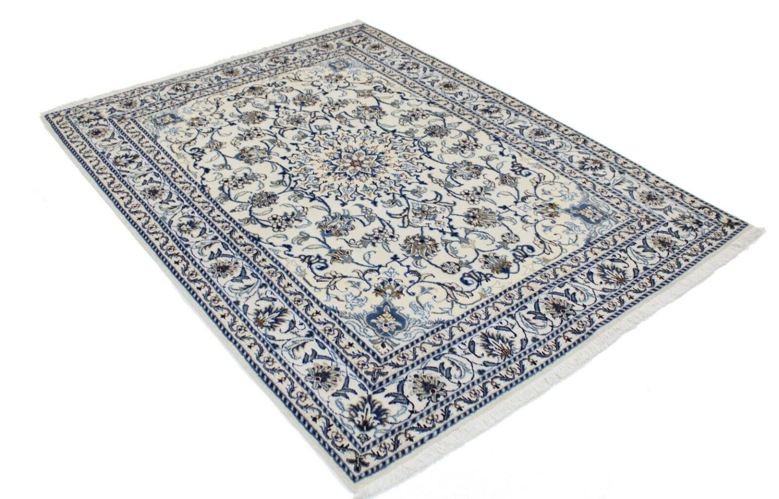 Perserteppich Nain 198x150 cm Wolle handgeknüpft