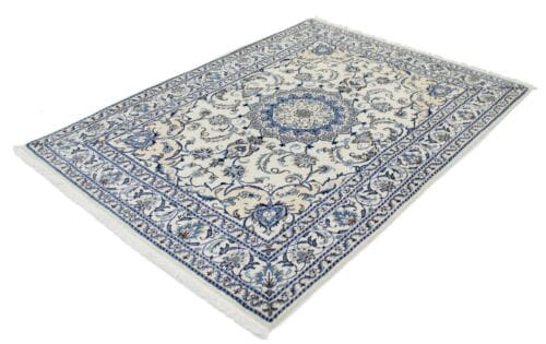 Perserteppich Nain 204 x 145 cm Wolle handgeknüpft