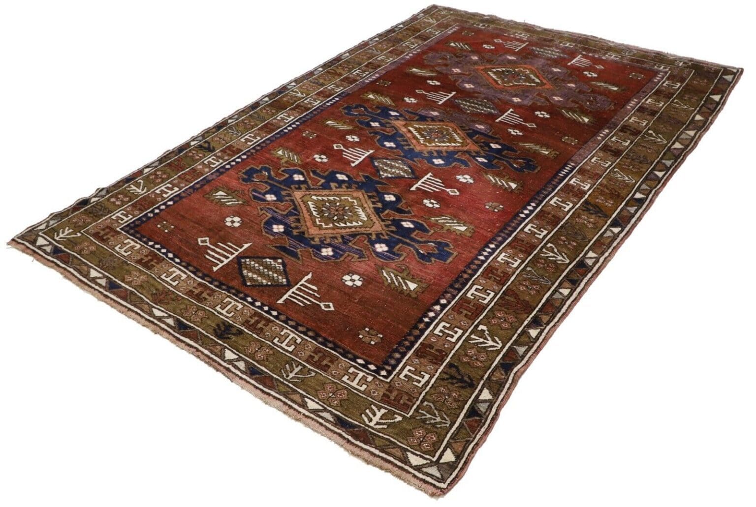 Orientteppich Shirvan 240 x 170 cm Wolle handgeknüpft