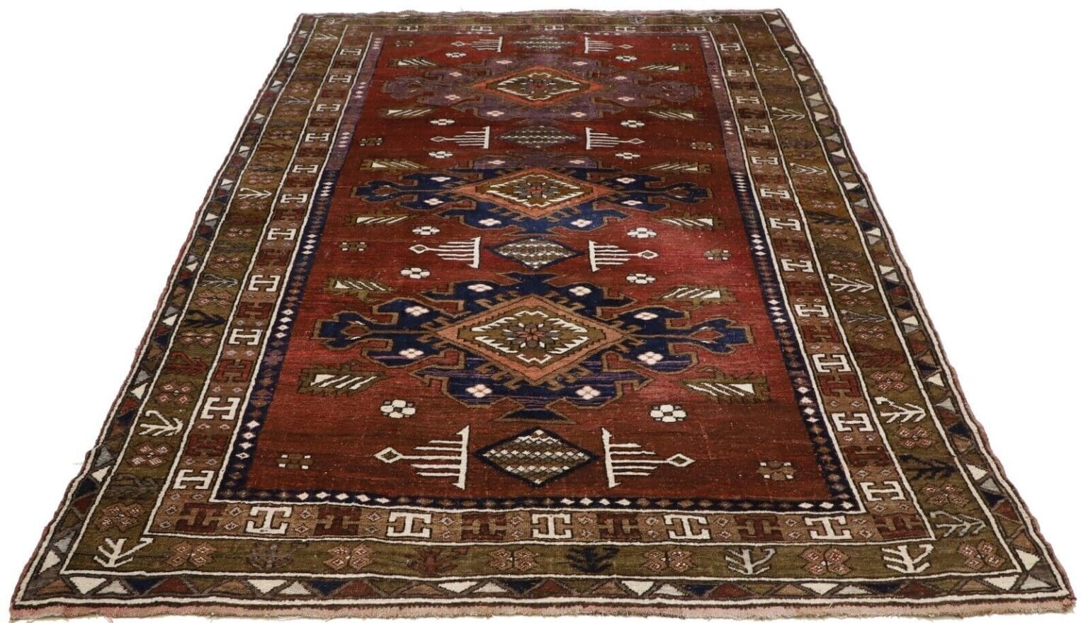 Orientteppich Shirvan 240 x 170 cm Wolle handgeknüpft