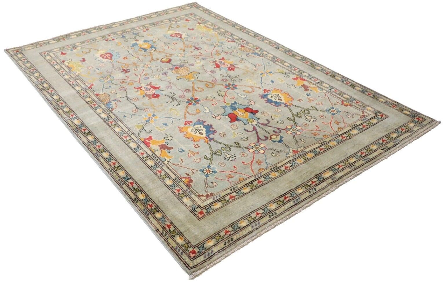 Orientteppich Kazak 235 x 167 cm Wolle handgeknüpft