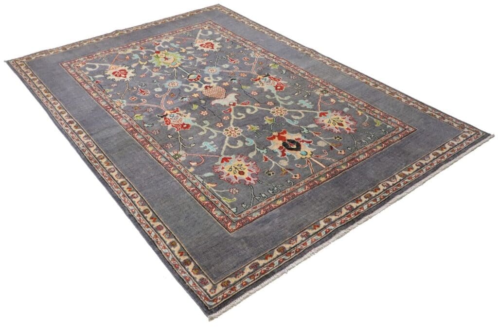 Orientteppich Kazak 236 x 168 cm Wolle handgeknüpft