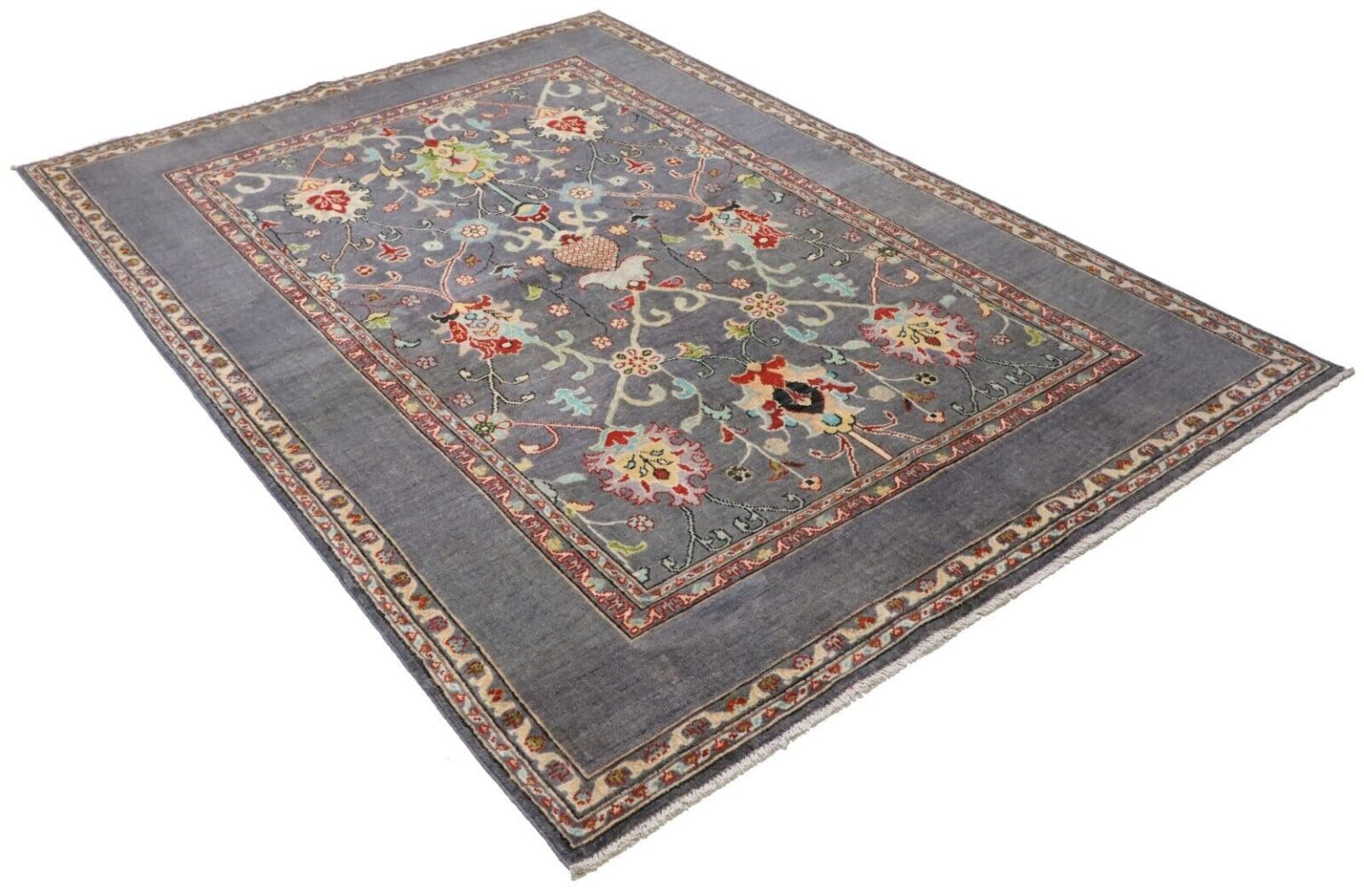 Orientteppich Kazak 236 x 168 cm Wolle handgeknüpft