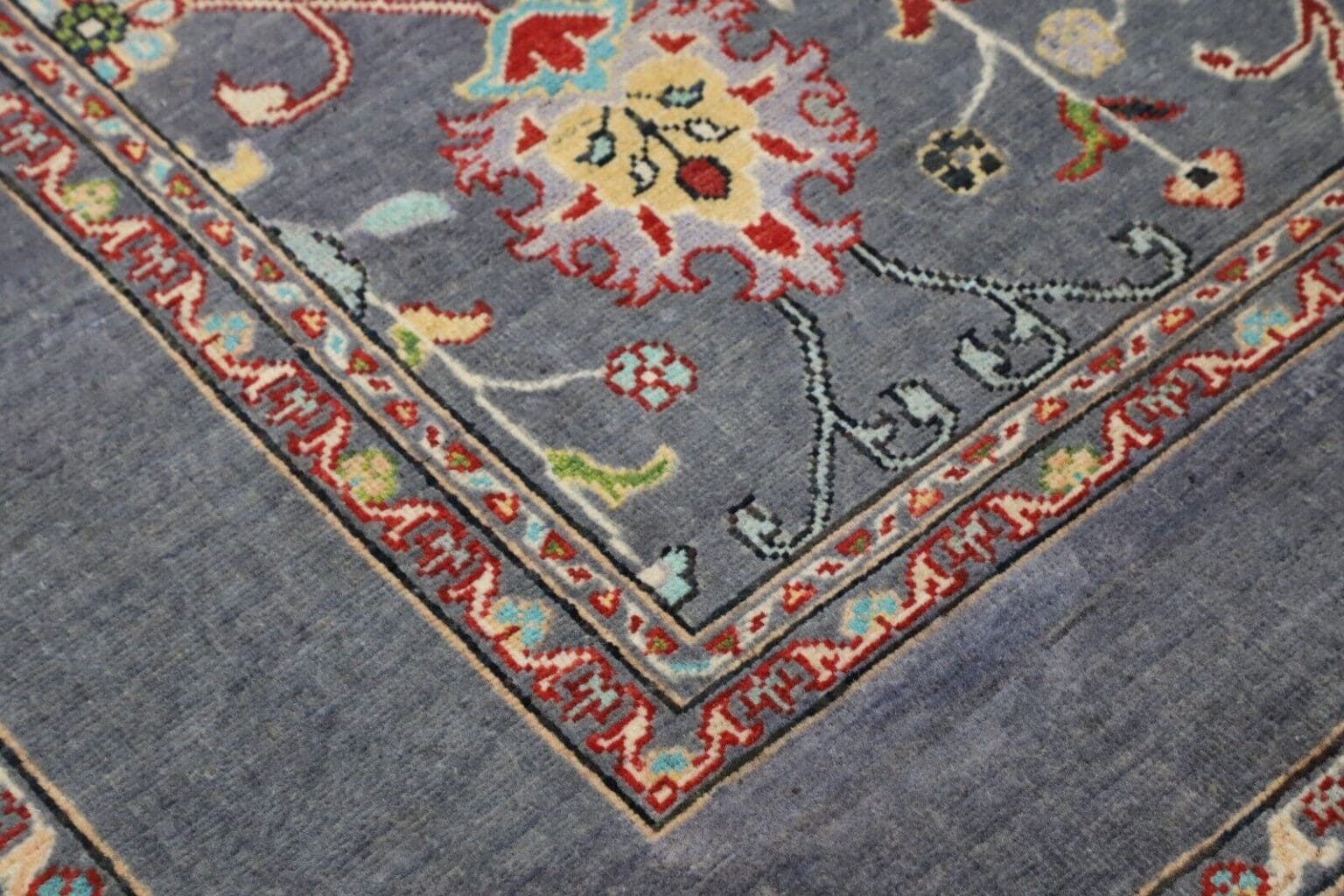 Orientteppich Kazak 236 x 168 cm Wolle handgeknüpft