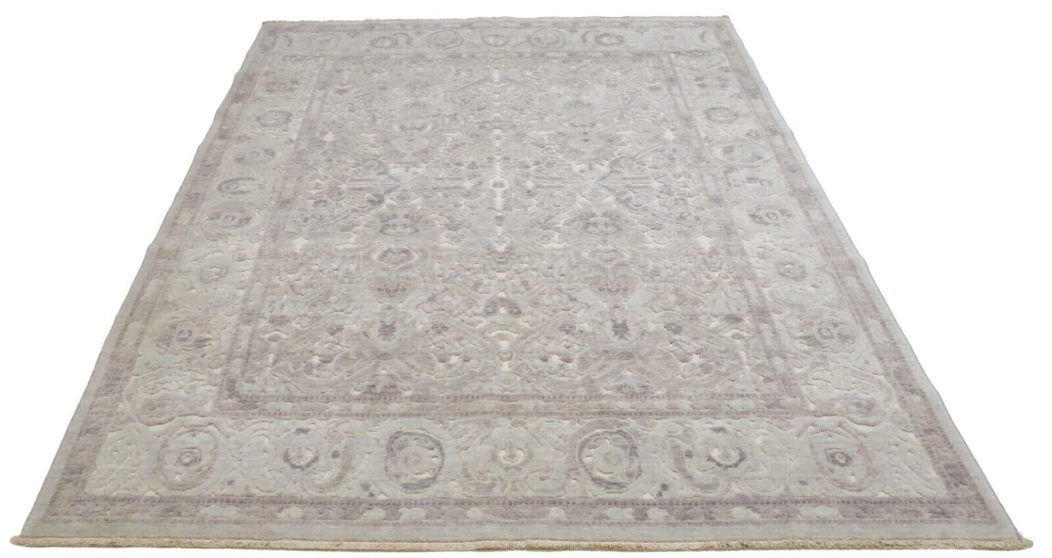 Orientteppich 178 x 232 cm Wolle handgeknüpft