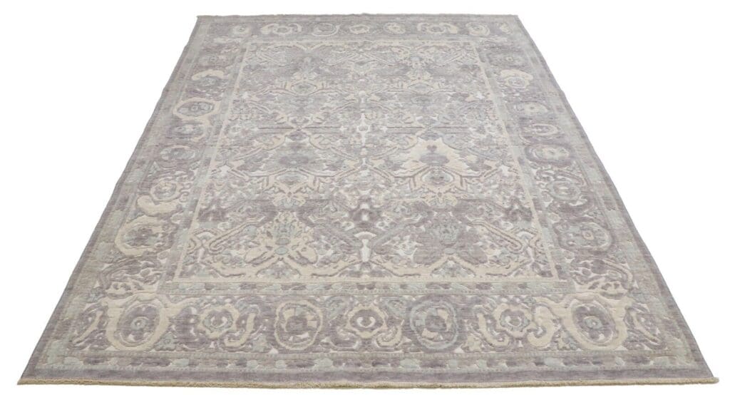 Orientteppich 184 x 230 cm Wolle handgeknüpft