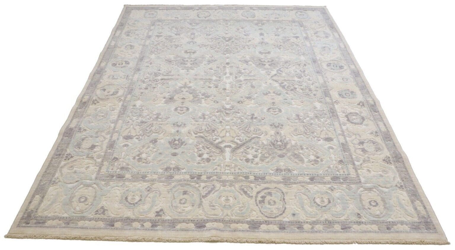 Orientteppich 182 x 231 cm Wolle handgeknüpft