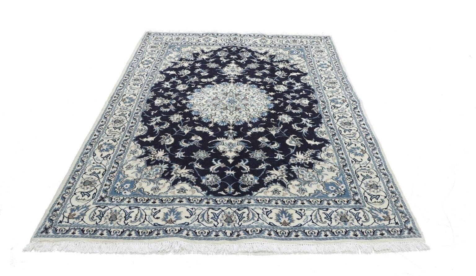 Perserteppich Nain Kaschmir 242 x 170 cm Wolle handgeknüpft