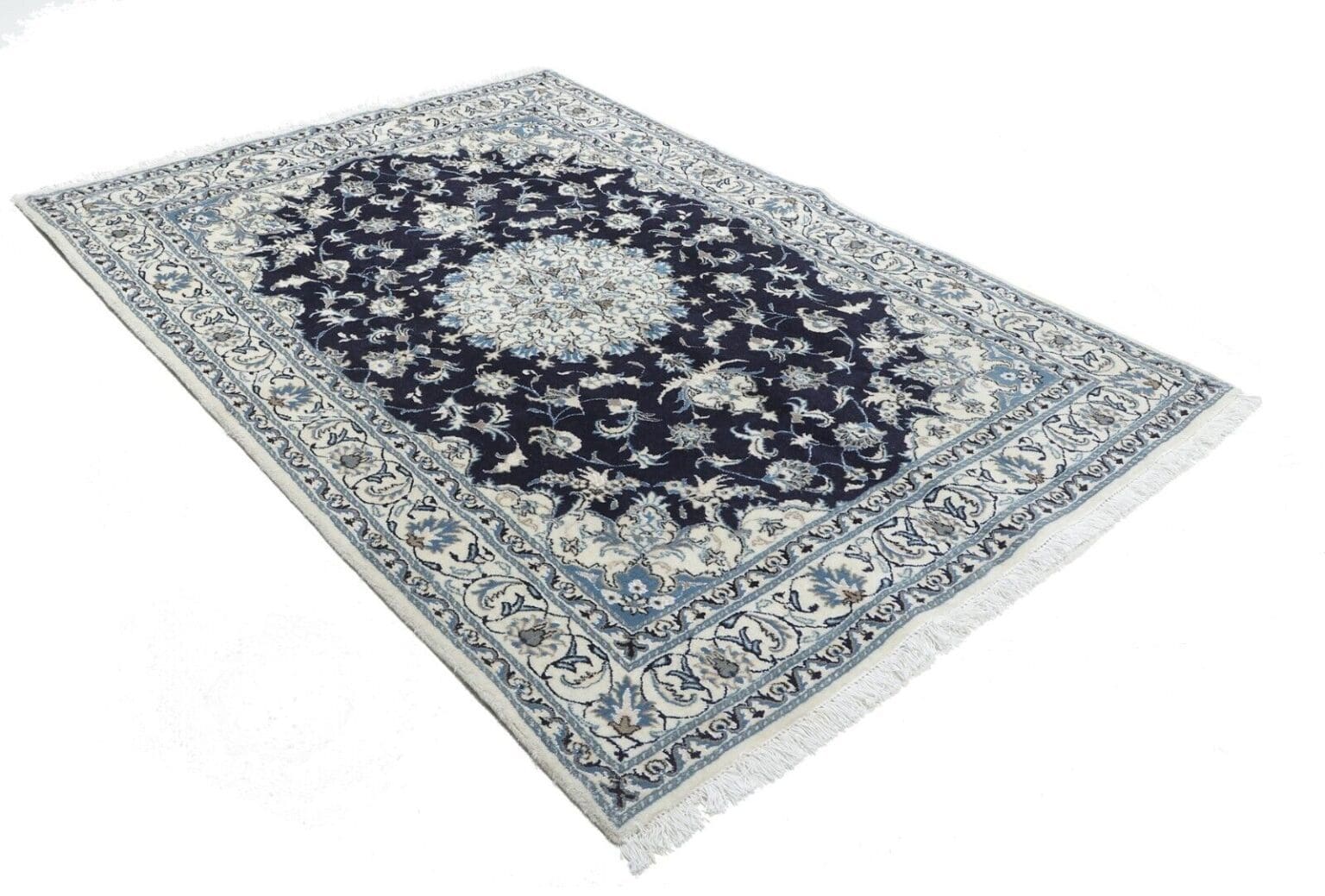 Perserteppich Nain Kaschmir 242 x 170 cm Wolle handgeknüpft