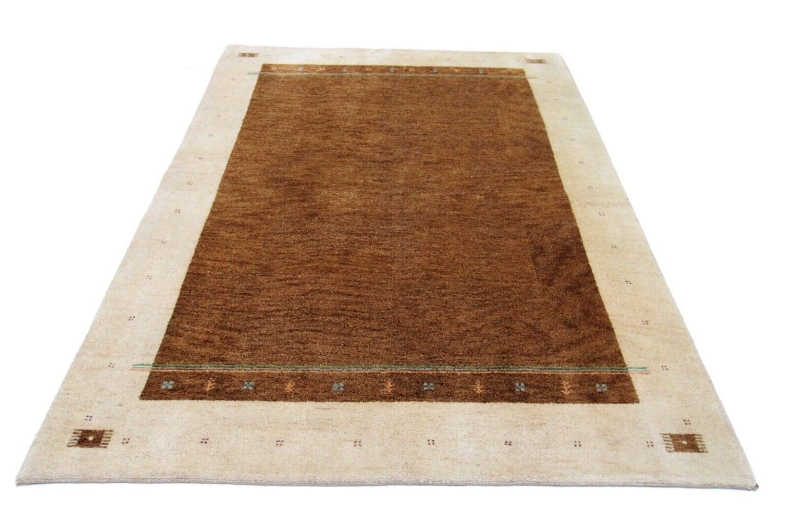 Orientteppich Gabbeh 237 x 170 cm Wolle handgeknüpft