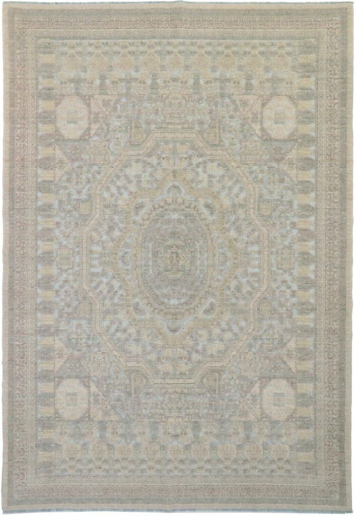 Orientteppich 200 x 287 cm Wolle handgeknüpft