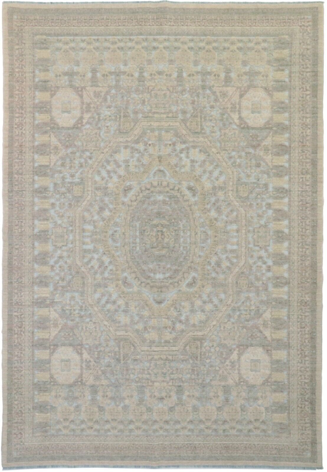 Orientteppich 200 x 287 cm Wolle handgeknüpft