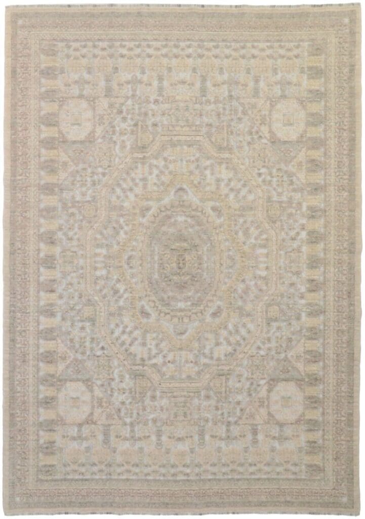 Orientteppich 200 x 283 cm Wolle handgeknüpft