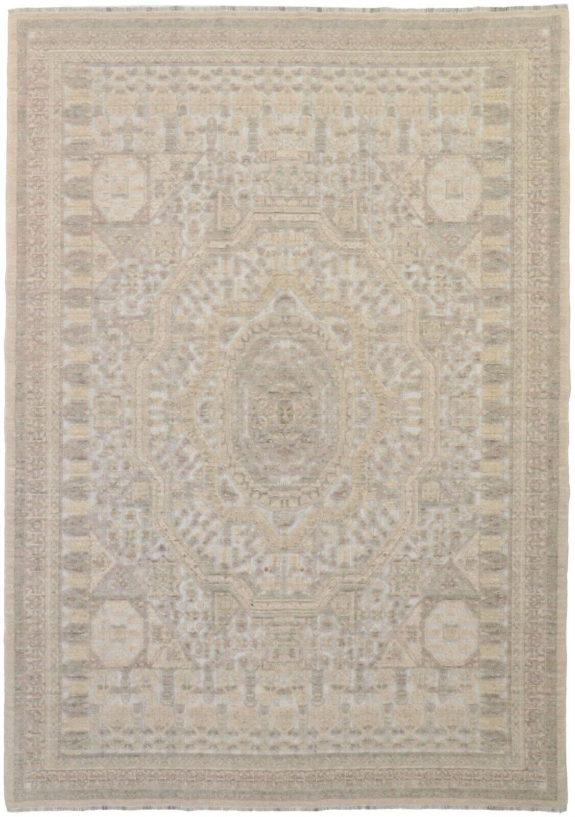 Orientteppich 200 x 283 cm Wolle handgeknüpft