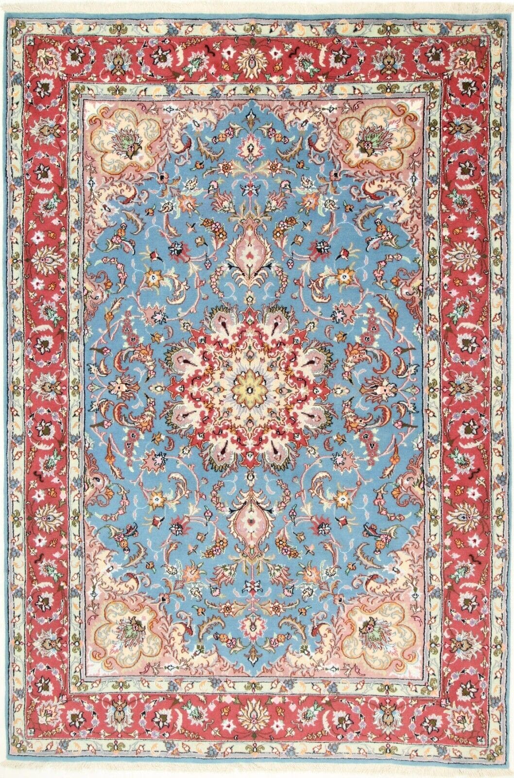Perserteppich Tabriz 293 x 197 cm Wolle handgeknüpft