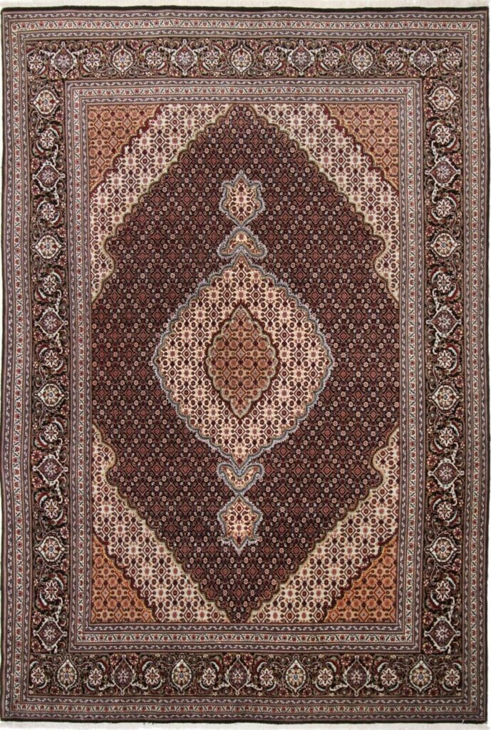 Perserteppich Tabriz 294 x 198 cm Wolle handgeknüpft