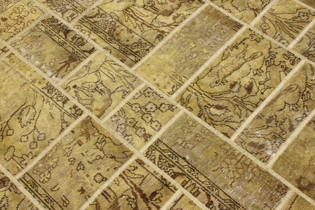 vintage-stonwash-patchwork-perserteppich-240x178-cm-handgeknupft-5 Perserteppich 240 x 178 cm Wolle handgeknüpft