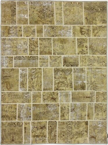 vintage-stonwash-patchwork-perserteppich-240x178-cm-handgeknupft-6 Perserteppich 240 x 178 cm Wolle handgeknüpft
