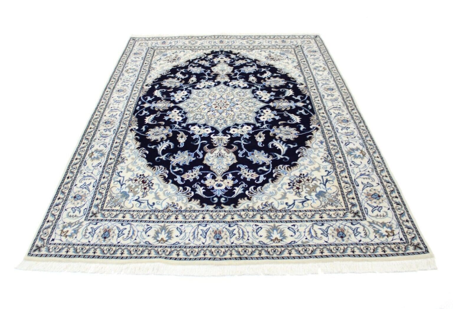 Perserteppich Nain 240 x 169 cm Wolle handgeknüpft