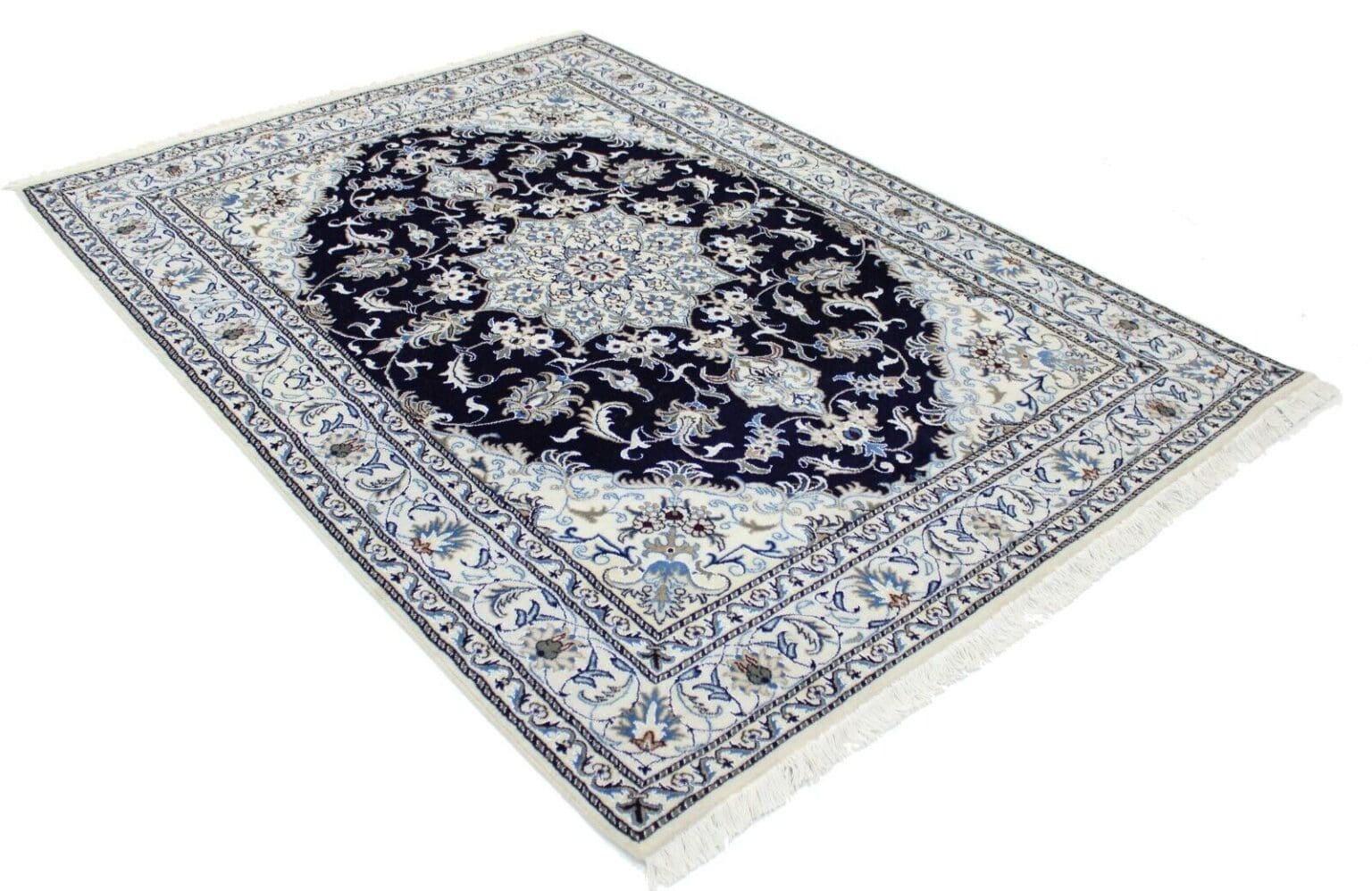Perserteppich Nain 233 x 166 cm Wolle handgeknüpft