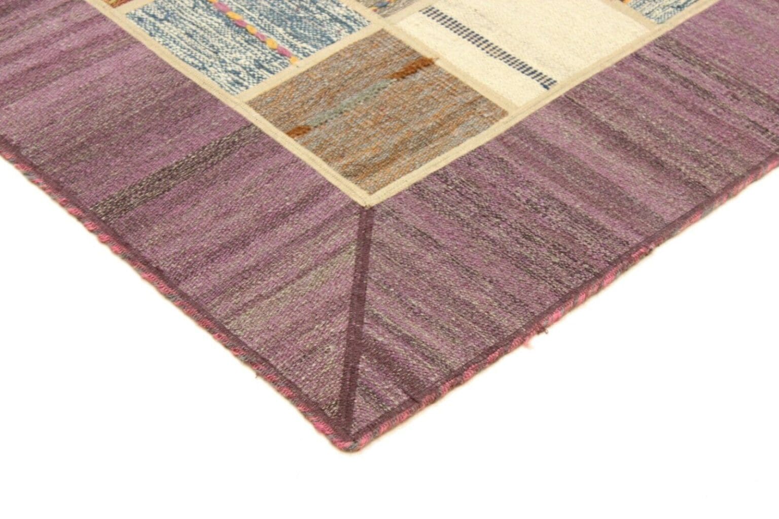kelim-patchwork-perserteppich-241x161-cm-handgeknupft-neu-4 Orientteppich 241x161 cm Wolle handgewebt