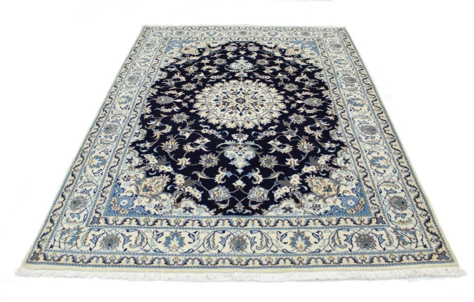 Perserteppich Nain 244 x 170 cm Wolle handgeknüpft