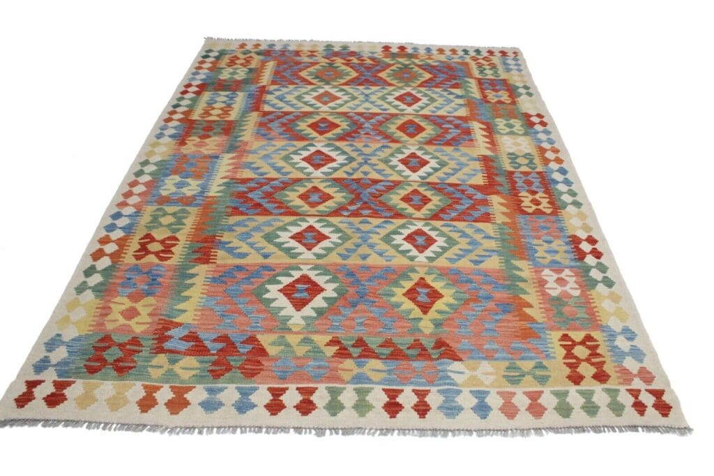 Orientteppich Afghanistan 249 x 182 cm Wolle handgewebt