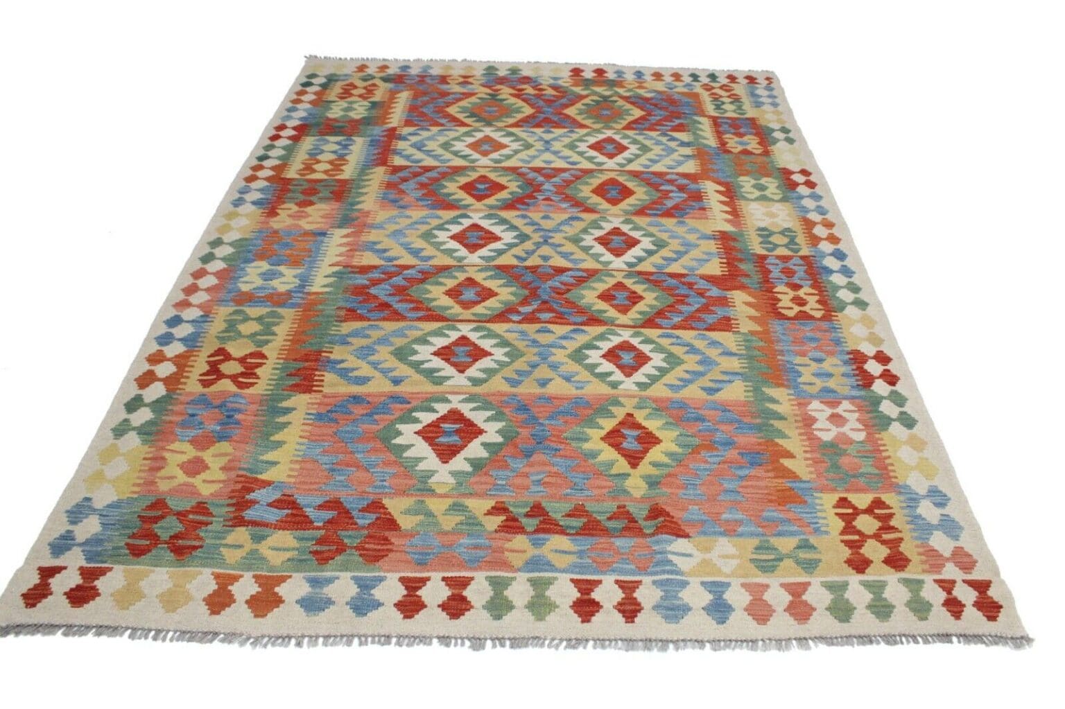 Orientteppich Afghanistan 249 x 182 cm Wolle handgewebt