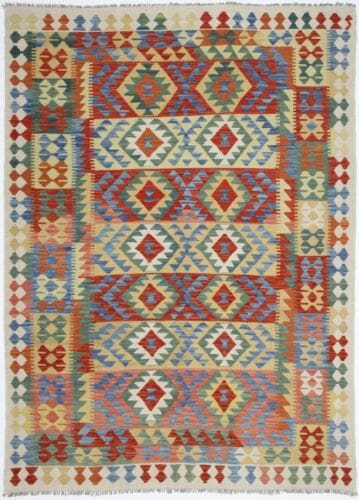 Orientteppich Afghanistan 249 x 182 cm Wolle handgewebt