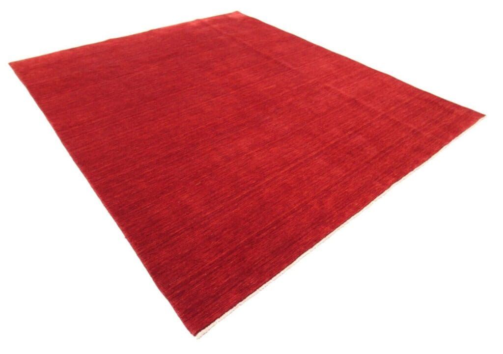 eleganter-perserteppich-292x250-cm-einfarbig-handgeknupft-top-zustand-3 Orientteppich Indien 292 x 250 cm Wolle handgeknüpft