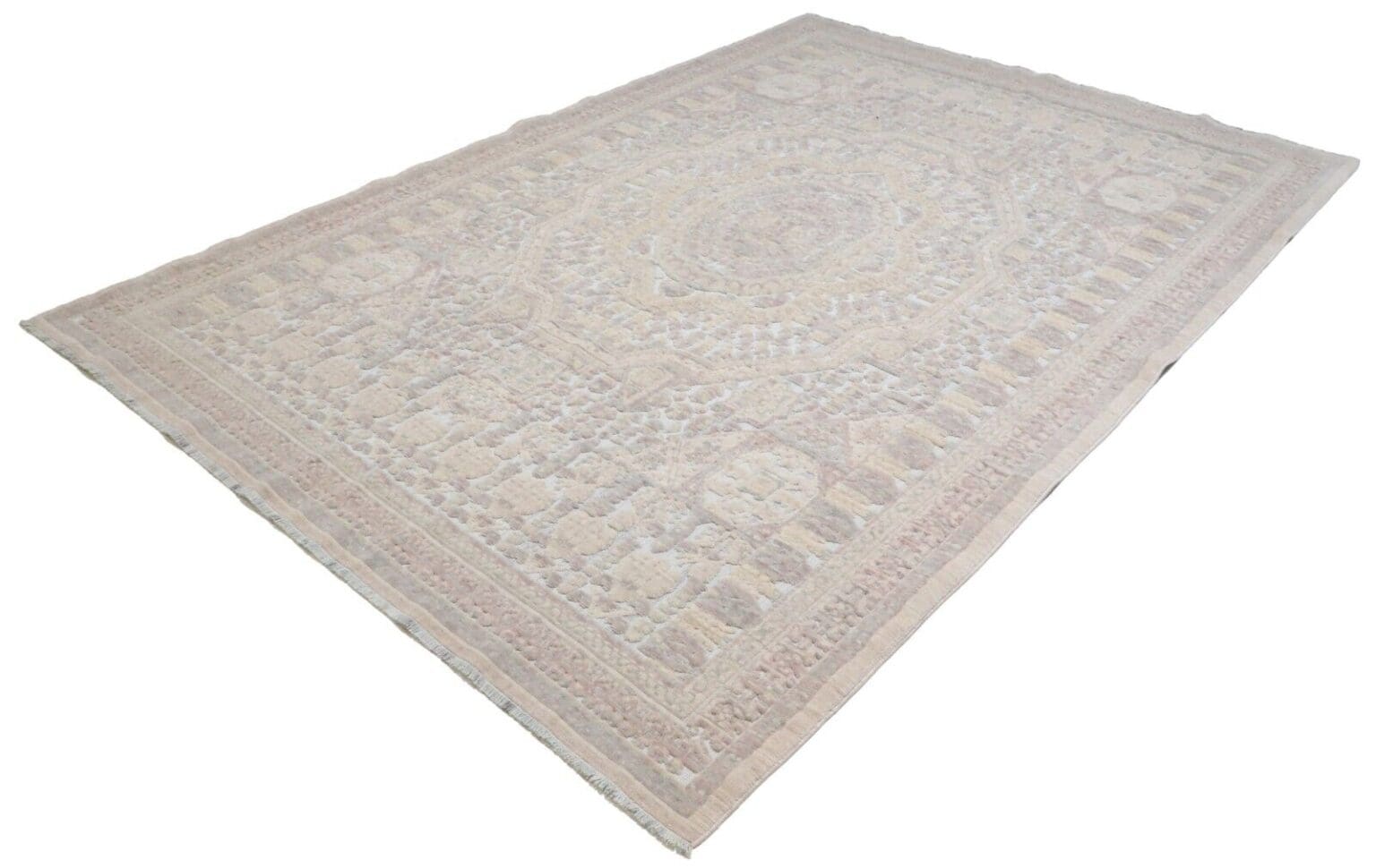 Orientteppich 200 x 283 cm Wolle handgeknüpft
