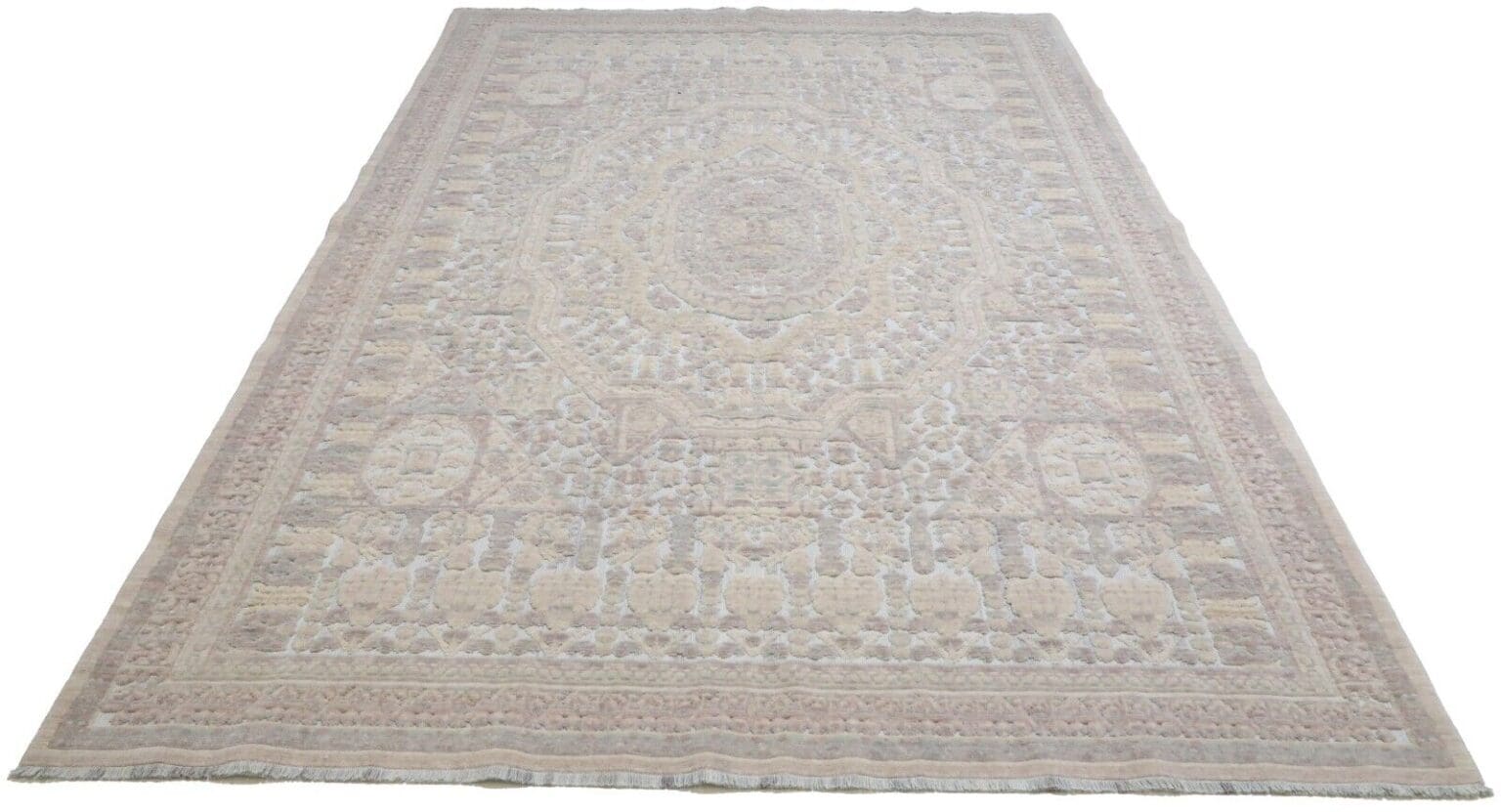 Orientteppich 200 x 283 cm Wolle handgeknüpft