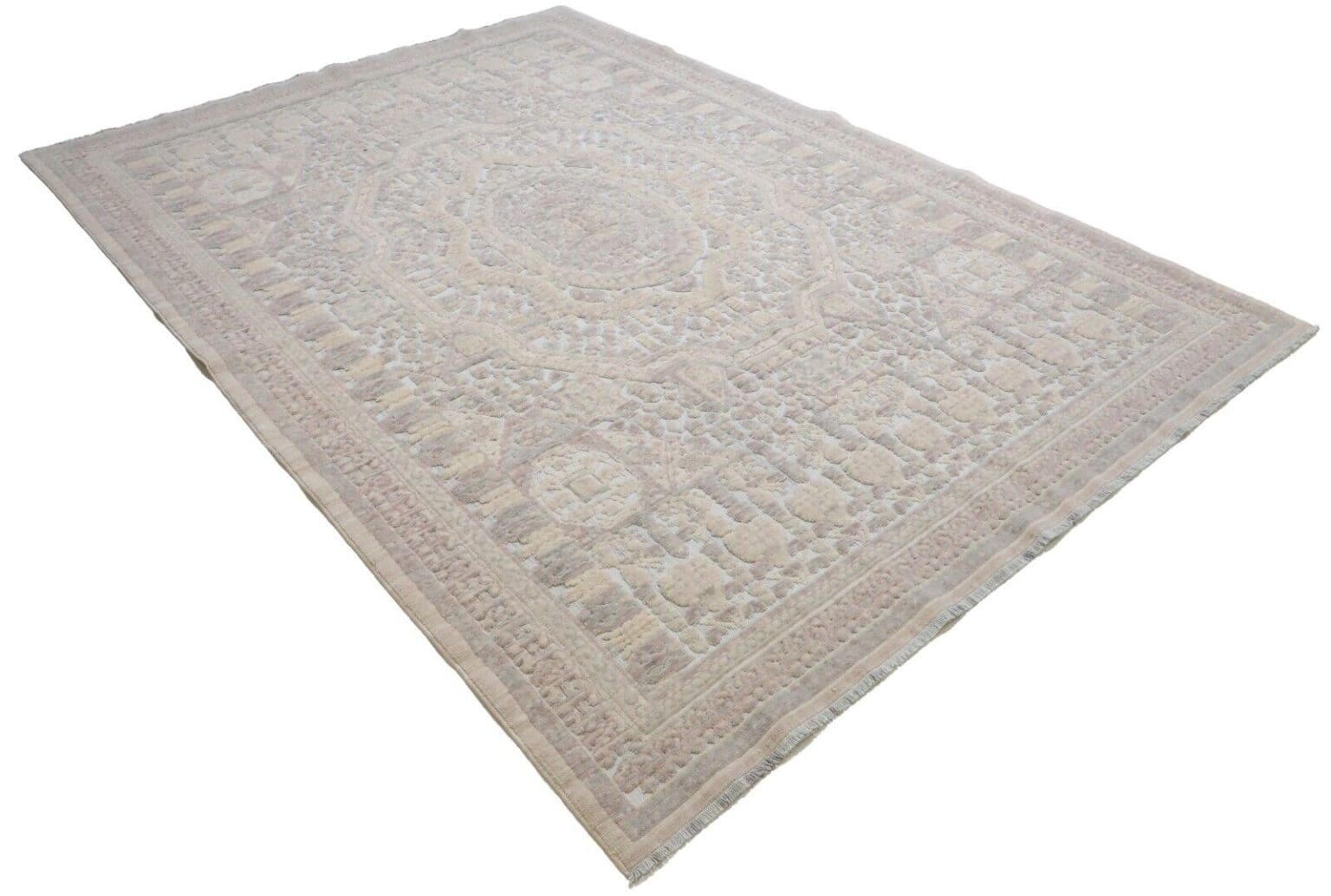 Orientteppich 200 x 283 cm Wolle handgeknüpft